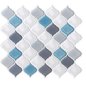 10Pcs 2020Premium Schil En Stok Tegel Backsplash, Arabesque Zelfklevende Wandtegels, stok Op Backsplash Voor Keuken & Badkamer