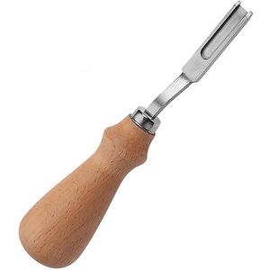 Lederen Rand Beveler Trimmen Rand Lederen Diy Rvs Crafting Tool Met Houten Handvat
