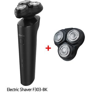 Xiaomi Showsee F303-BK Elektrische Scheerapparaat IPX7 Waterdicht Droog Nat Scheerapparaat Drijvende 3 Blade Type-C Opladen Baard Scheren Voor Mannen laag Geluidsniveau