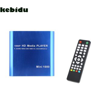 1080 p Mini Media Player MKV/H.264/RMVB Full HD Met GASTHEER Kaartlezer Voor Meeste Formaat
