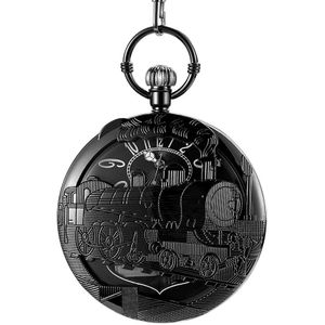 Creatieve Muziek Horloge Hollow Vrolijk Kerst Musical Zakhorloge Quartz Fob Ketting Hanger Klok Gelukkig Nieuwjaar