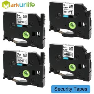 12Mm Compatibel Voor TZe-SE3 TZe-SE4 TZe-SE5 TZe-SE2 Security Label Tape PT340 PT-H100 PT-H110 PT300 PT18R P Touch Label Printer
