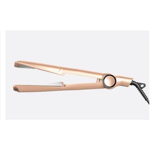 Spiraal Stijltang Curling Rechttrekken Dual-Purpose Spalk Vier Speed Temperatuurregeling Krultang Goud Paars