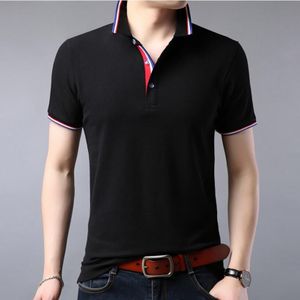 Zomer Mannen Polo Shirt Kleding Puur Katoen Mannen Business Casual Mannelijke Polo Shirt Korte Mouw Ademend Shirt