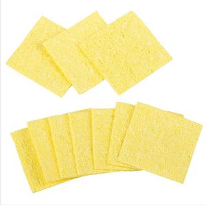 Jcd 10Pcs Soldeerbout Tips Cleaner Spons Top Reiniging Gele Spons Lassen Soldeerbout Tip Cleaner Pads Gereedschap