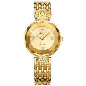 ZIVOK Luxe Vrouwen Armband Horloges Rose Goud Mode Quartz Horloge Klok dames reloj mujer Meisjes Liefhebbers Horloge