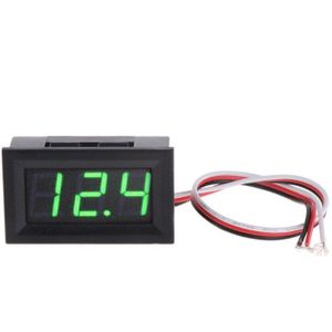 Mini Voltmeter Tester Digitale Voltage Test Batterij Dc 0-30V Rood/Blauw/Groen Auto