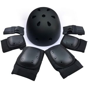 Kids Adult 7 Stks/set Schaatsen Beschermende Kleding Elleboog Knie Pads Helm Skateboard Schaatsen Roller Knee Protector Sport Veilig