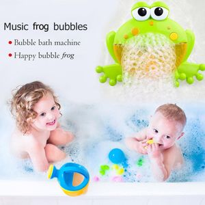 Baby Bad Speelgoed Bubble Machine Grote Kikkers Automatische Bubble Maker Blower Muziek Bubble Maker Bad Zeep Machine Speelgoed Voor Kinderen