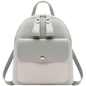 Vrouwen Lederen Rugzak Kinderen Rugzak Mini Rugzak Vrouwen Schattige Panelled Rugzakken Voor Tiener Meisjes Kleine Tas Boekentas Mochila