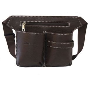 Professionele Taille Pack Voor Kapper Kappers Schaar Lederen Salon Haar Schaar Holster Pouch Holder Tool Case