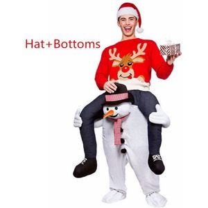 Kerstman Cosplay Kleding Rit Op Me Mascotte Kostuums Carry Back Kleding Kerst/Halloween Party Speelgoed