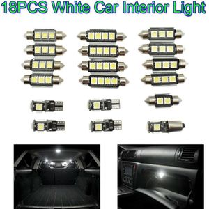 Dc 12V 6000K 18 Stks/set Witte Auto Interieur Led Light Lamp Kit Voor Volvo XC90 2003 auto Vervanging Accessoires