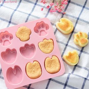 9 Gaten Palm Vorm Bakken Tools Siliconen Cakevorm Handgemaakte Zeep Mal Chocolade Snoep Mold Fondant Gereedschap Cake Decor Gebak mold