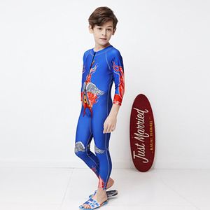 Kids Kinderen Duiken Surf Pak Wetsuit Anti UV Full Body Surfen Badmode Lange Mouw Surf Wetsuit Bloem Patroon Badmode 0F #