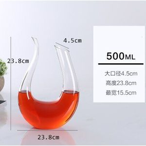 Uav Grote Handgemaakte Transparant Glas Kristal Rode Wijn Decanter Karaf Glazen Fles Jug Beluchter Voor Familie Bar Wijn Accessoires