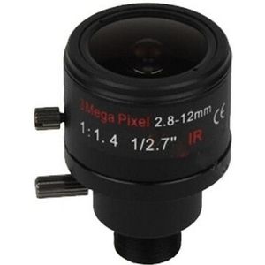 (Met IR filter) 3 Megapixel Vaste Iris M12 HD 2.8-12mm Varifocale cctv IR HD Lens, F1.4, handmatige focus zoom, kijkhoek 90 ~ 28 graden