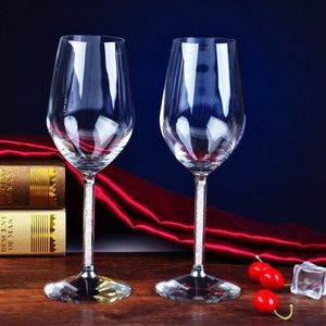 Creatieve Europese Kristal Loodvrij Diamant Wijnglas Beker Beker Bruiloft Glas Wijn Glas
