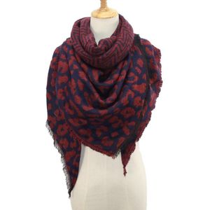 40 # Vrouwen Winter Warm Kasjmier Sjaal Leopard Printing Wrap Lange Sjaal Sjaals En Stola Cape Kwastje Zachte Sjaals foulard