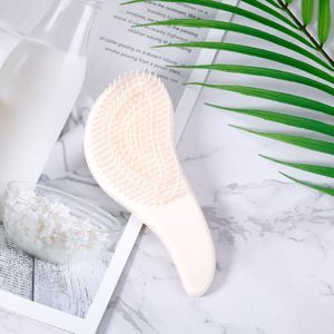 1Pc Magic Handvat Kam Detangling Hair Brush 9 Heldere Kleuren Anti-Statische Massage Kam Douche Massage Kam Salon hair Styling Tool