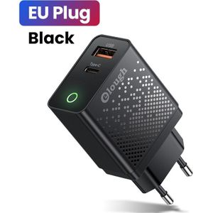 Elough Quick Charger 3.0 Usb Charger Voor Iphone 12 13 Xiaomi Redmi Poco X3 Led Digitale Display Snelle Opladen Muur telefoon Oplader