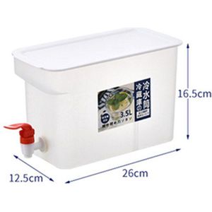 3.8L Grote Capaciteit Drank Dispenser Plastic Water Sap Drinken Pitcher Box Met Lade Voor Fruit Lekvrije Drink Dispenser