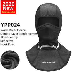 Rockbros Bivakmuts Winter Ski Masker Fietsen Winter Masker Winddicht Wandelen Fleece Warme Muts Sjaal Mannen Vrouwen Thermische Gezichtsmasker Cover