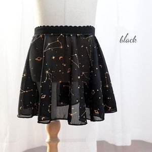 Ballet Meisjes Rokken Kinderen Dans Tule Rok Gymnasticst Rokken Sterrenhemel Print Tutu Stadium Slijtage Mini Dance Rok Ballet Rokken
