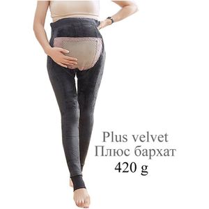 Vrouwen Moederschap kleding Winter Warm Zwangere kleding Straling bescherming Leggings Verdikte Fluwelen Fleece Zwangere Broek