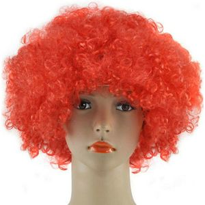 Krullend Afro Kostuum Props Fancy Dress Pruiken Funky Disco Clown Stijl Mannen/Dames Kostuum 70S Haar