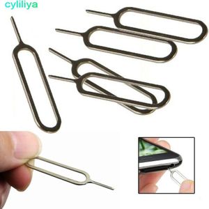 Cyliliya Metalen Sim Eject Pinnen Sim-kaart Eject Tool Naald Pin Voor Voor Iphone 7 6 5 5S Voor mobiele Telefoons 1000 Stks/partij Gratis Post