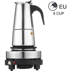 4/6Cup Koffiezetapparaat Pot Espresso Latte Percolator Elektrische Kachel Home Office Keuken Benodigdheden