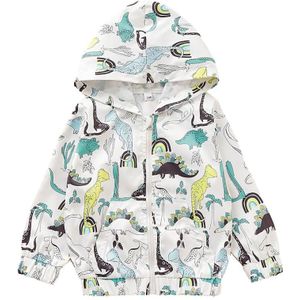 Kids Kleding Jongens Dinosaurus Print Pocket Voor Jassen Kinderen Hooded Windbreaker Baby Waterdicht Hoodies Jas Voor Kinderen 1-5T