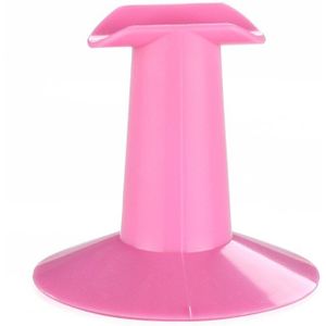5x Hard Plastic Roze Finger Stand Ondersteuning Rest Nail Art Schilderen Salon Diy