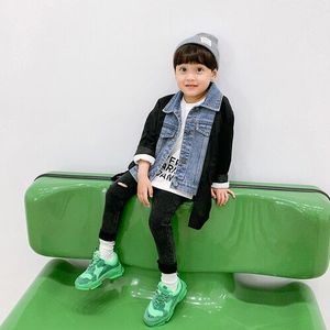 Children's Coat Boys Spring and Autumn Jeans Baby Spring Western Style Children Korean Version of the Wave Spring
