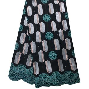 Afrikaanse Kant Stof 2022 Kant Puur Katoen Borduurwerk Nigeriaanse Droge Kant Stof Met Stenen Voor Bruiloft Dres YPL12156