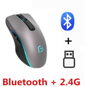 Oplaadbare Computer Muis X9 Dual Mode Bluetooth 4.0 + 2.4Ghz Draadloze Mause 2400Dpi Optische Gaming Voor Pc Laptop