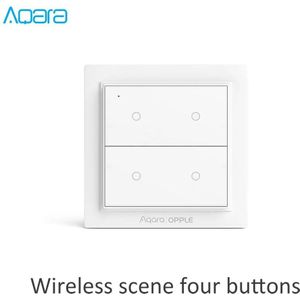 Aqara/Opple WXCJKG13LM Zigbee Smart Switch Wireless Home Slaapkamer Verlichting Schakelaar Zes Knoppen 2CH/4CH/6CH Wit