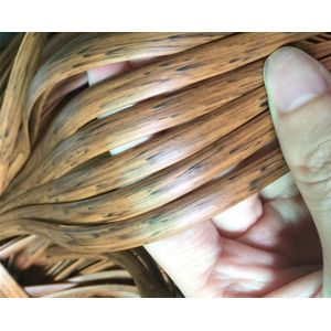 Houtnerf Kleur/Bruin Afdrukken Gradiënt Platte Synthetische Pe Rotan Weven Materiaal Plastic Rotan Voor Knit En Reparatie Stoel ect