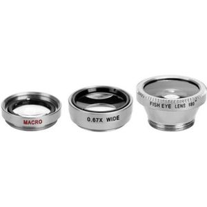 Clear 3 In 1 10X Macro Groothoek 4K Telefoon Camera Lens Voor Schieten