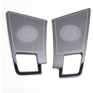 Rvs Front Sound Audio Speaker Side Air Ac Vents Decoratieve Cover Trim Voor Toyota Tundra Jaar