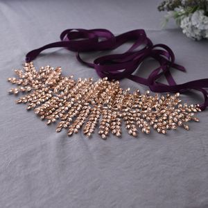 Trixy SH238-P Roze Glanzende Riem Voor Jurk Strass Riemen Voor Vrouwen Jeweled Riemen Voor Vrouwen Bloemen Crystal Sash Diamant Riem