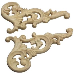 DIY Scrapbook Hoekbeschermers Arts Ambachten Huishoudelijke Hoek Bloem Versiering Exquisite Precisie Carving Hout Hollow Bead Ambachten