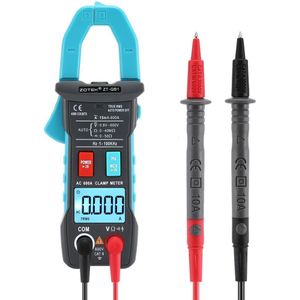 Zotek ZT-QB1 Digitale Stroomtang Multimeter True-Rms Peak Hold Auto Range Ac/Dc Volt Amp Ohm ncv Continuïteit Tester