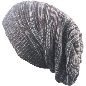 Unisex Womens Mens Knit Baggy Beanie Hat Winter Warm Oversized Ski Cap MZ005