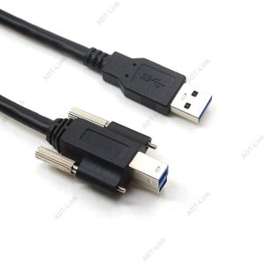 3M 5M USB 3.0 BM Printer Kabel USB Type B Male schroeven slot om EEN Mannelijke USB3.0 Kabel voor Machine Vision Camera Epson HP ZJiang