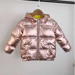 Winter Jas Kinderen Baby Jongens Meisjes Herfst Down Katoen Jassen Warme Jassen Kinderen Snowsuit Bovenkleding Jaar Capuchon