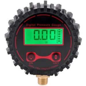 250PSI Digitale Auto Truck Bandenspanningsmeter Voertuig Druk Tester Monitor M11 * 1 Draad Met Led Licht