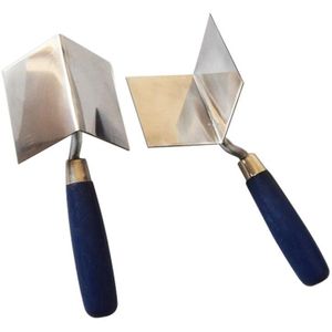 90 Degree Inner and Outer Corner Eraser Trowel Practical Drywall Corner Tool w/ Ergonomic Grip Durable Stainless Steel