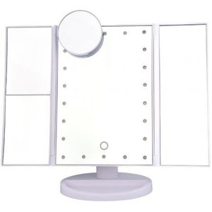 Draagbare Verstelbare 3 Folding Led Light Touch Dimmen Desktop Make Lamp Cosmetische Spiegel
